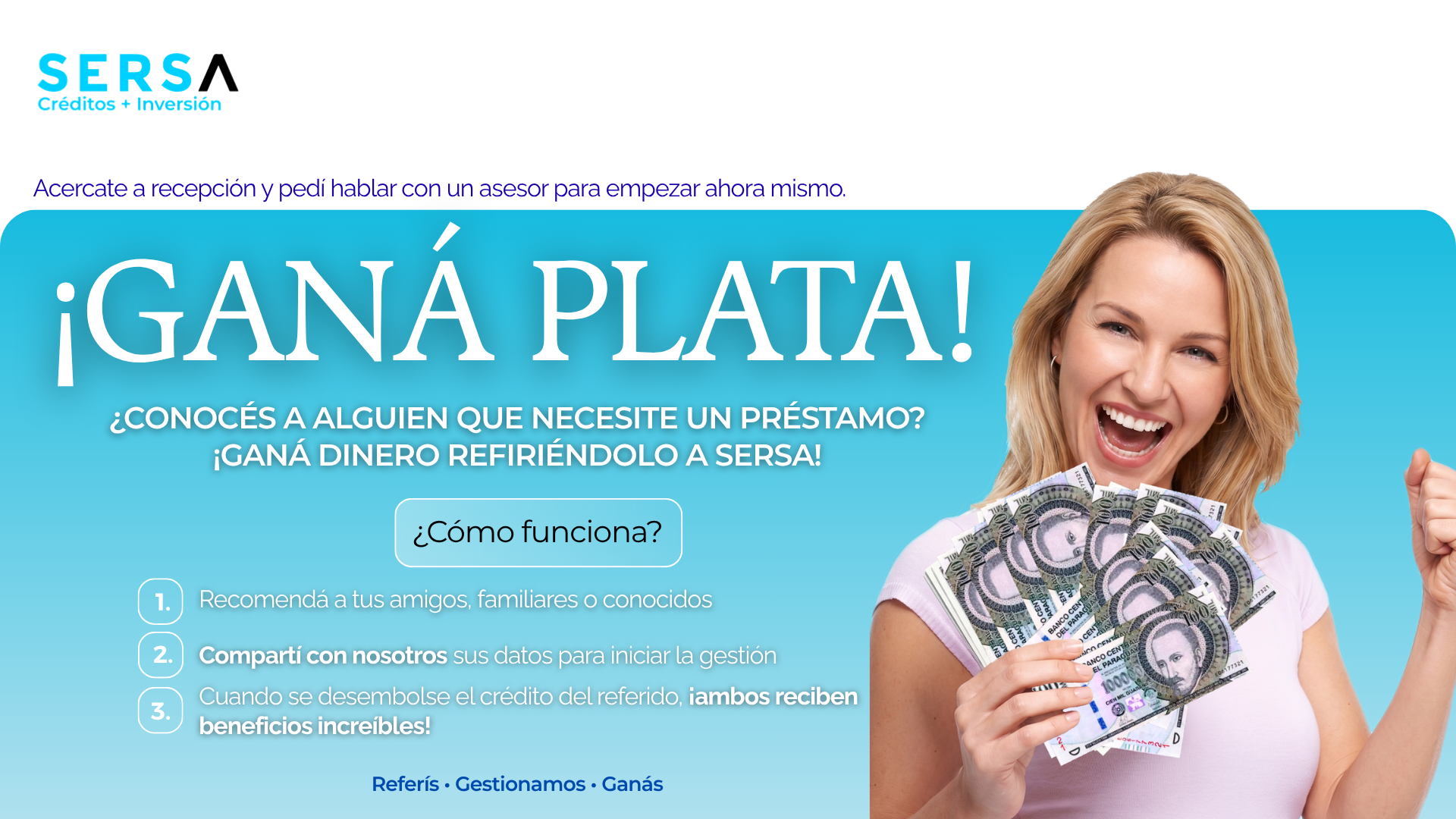 ¿Querés ganar una comisión?